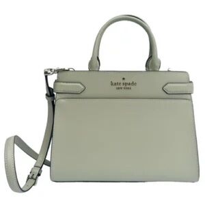 kate spade Sage Green Leather Top-Handle Satchel with Strap
